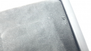 Tesla Model X 22-25 center console trim panel for wireless charging, black leather, Alcantara, scratches, scuffs