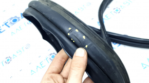 Tesla Model X 22-25 rear left door seal is dented