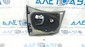 Right inner trunk lid light for a Lexus RX350 RX400h 06-08 restyling, dark, water damage, peeling chrome, broken guide
