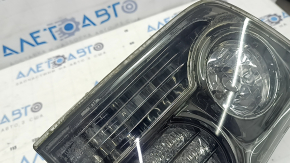Right inner trunk lid light for a Lexus RX350 RX400h 06-08 restyling, dark, water damage, peeling chrome, broken guide
