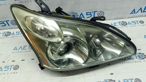 Right front headlight assembly for Lexus RX300 RX330 RX350 RX400h 04-09, xenon AFS, light, polished
