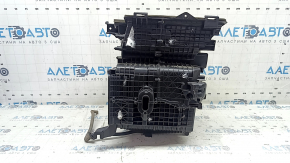 The bare heater housing of the Hyundai Tucson 19-21 manual air conditioner under dry shade