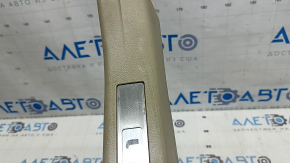 Rear right illuminated door sill plate for Lexus RX300 RX330 RX350 RX400h 04-08, beige, chrome, illuminated, scratches, whitened plastic, dent