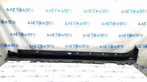 Left side sill for BMW X3 F25 11-17 M-Sport, black 416, scratches, broken mount