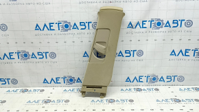 Right upper center pillar trim for Lexus RX300 RX330 RX350 RX400h 04-09, beige, chemically treated, scratched, filed down