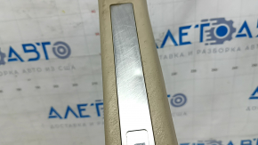 Illuminated front left door sill plate for Lexus RX300 RX330 RX350 RX400h 04-08, beige, scratches, dents