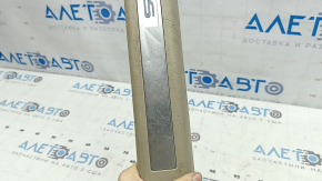 Illuminated front right door sill plate for Lexus RX300 RX330 RX350 RX400h 04-08, beige, scratches, dents