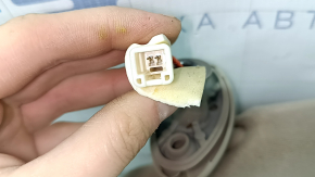 Right visor for Lexus RX300 RX330 RX350 RX400h 04-09, beige, without hook, with trim, needs cleaning, dents