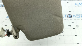 Right visor for Lexus RX300 RX330 RX350 RX400h 04-09, beige, without hook, with trim, needs cleaning, dents