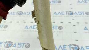 Left upper center pillar trim for Lexus RX300 RX330 RX350 RX400h 04-09, beige, dry-cleanable, filed