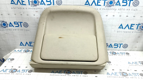 Rear passenger seat back cover for Lexus RX300 RX330 RX350 RX400h 04-08, beige leather, wrinkled, needs cleaning