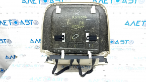Rear passenger seat back cover for Lexus RX300 RX330 RX350 RX400h 04-08, beige leather, wrinkled, needs cleaning