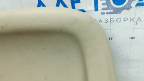 Rear passenger seat back cover for Lexus RX300 RX330 RX350 RX400h 04-08, beige leather, wrinkled, needs cleaning