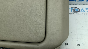 Rear passenger seat back cover for Lexus RX300 RX330 RX350 RX400h 04-08, beige leather, wrinkled, needs cleaning