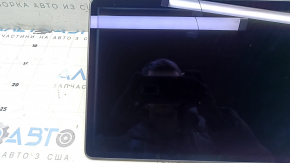 Tesla Model 3 18-inch display, navigation, and temperature sensor, with white edges.