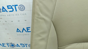 Driver's seat back upholstery for Lexus RX300 RX330 RX350 RX400h 04-09, beige leather, cracked, heated, needs cleaning, wrinkled