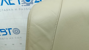 Driver's seat back upholstery for Lexus RX300 RX330 RX350 RX400h 04-09, beige leather, cracked, heated, needs cleaning, wrinkled