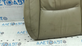 Driver's seat cushion upholstery for Lexus RX300 RX330 RX350 RX400h 04-09, beige leather, cracked, heated, needs cleaning, wrinkled