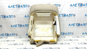 Lexus RX300 RX330 RX350 RX400h 04-09 passenger seat back upholstery, beige leather, cracked, heated, needs cleaning, wrinkled