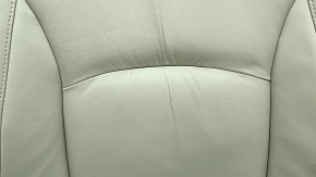 Lexus RX300 RX330 RX350 RX400h 04-09 passenger seat back upholstery, beige leather, cracked, heated, needs cleaning, wrinkled