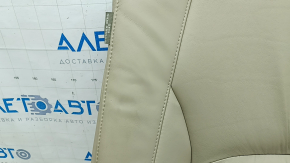 Lexus RX300 RX330 RX350 RX400h 04-09 passenger seat back upholstery, beige leather, cracked, heated, needs cleaning, wrinkled