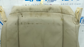Lexus RX300 RX330 RX350 RX400h 04-09 passenger seat cushion upholstery, beige leather, cracked, needs heating, needs cleaning, wrinkled, scratches