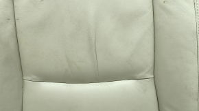 Lexus RX300 RX330 RX350 RX400h 04-09 passenger seat cushion upholstery, beige leather, cracked, needs heating, needs cleaning, wrinkled, scratches