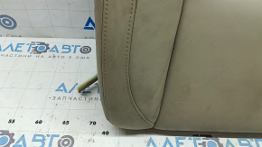 Lexus RX300 RX330 RX350 RX400h 04-09 passenger seat cushion upholstery, beige leather, cracked, needs heating, needs cleaning, wrinkled, scratches