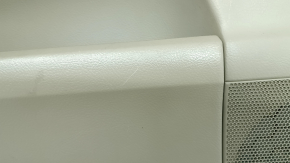 Door trim, front left, Lexus RX300 RX330 RX350 RX400H 04-09, beige, with beige insert, beige leather armrest, glossy wood molding, with wood film, with handle, with pocket, scratches