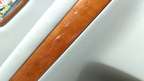 Door trim card rear left Lexus RX300 RX330 RX350 RX400H 04-09 beige, with beige insert, armrest beige leather, molding under the wood gloss, with a film under the wood, with a handle, tears, scratches