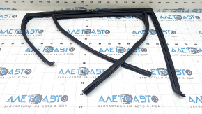 Rear right glass seal with molding for BMW X3 F25 11-17, gloss black