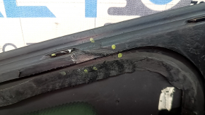 Rear left window, fixed glass, BMW X3 F25 11-17, tinted, gloss black, seal torn
