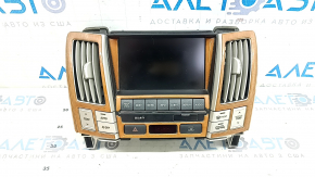 Monitor, display, navigation Lexus RX400h 06-07 USA, with deflectors, with wood-like film, scratches