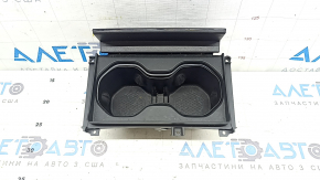 Jeep Grand Cherokee WL 22-23 center console cup holders, gloss black, chrome, backlit, scratches