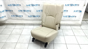 Left rear seat Lexus RX300 RX330 RX350 RX400h 04-09 beige leather, dry-cleanable, wrinkled