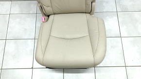 Left rear seat Lexus RX300 RX330 RX350 RX400h 04-09 beige leather, dry-cleanable, wrinkled