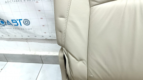 Left rear seat Lexus RX300 RX330 RX350 RX400h 04-09 beige leather, dry-cleanable, wrinkled
