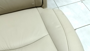 Left rear seat Lexus RX300 RX330 RX350 RX400h 04-09 beige leather, dry-cleanable, wrinkled