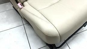 Left rear seat Lexus RX300 RX330 RX350 RX400h 04-09 beige leather, dry-cleanable, wrinkled