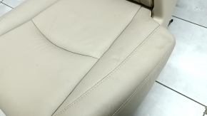 Left rear seat Lexus RX300 RX330 RX350 RX400h 04-09 beige leather, dry-cleanable, wrinkled