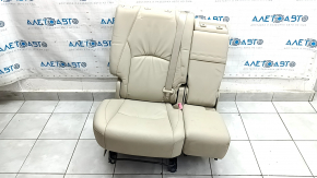 Right rear seat Lexus RX300 RX330 RX350 RX400h 04-09, beige leather, with belt, with armrest, dry-cleanable, wrinkled