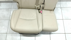 Right rear seat Lexus RX300 RX330 RX350 RX400h 04-09, beige leather, with belt, with armrest, dry-cleanable, wrinkled