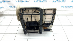 Right rear seat Lexus RX300 RX330 RX350 RX400h 04-09, beige leather, with belt, with armrest, dry-cleanable, wrinkled