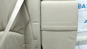 Right rear seat Lexus RX300 RX330 RX350 RX400h 04-09, beige leather, with belt, with armrest, dry-cleanable, wrinkled