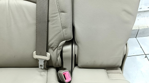 Right rear seat Lexus RX300 RX330 RX350 RX400h 04-09, beige leather, with belt, with armrest, dry-cleanable, wrinkled