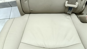 Right rear seat Lexus RX300 RX330 RX350 RX400h 04-09, beige leather, with belt, with armrest, dry-cleanable, wrinkled