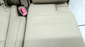 Right rear seat Lexus RX300 RX330 RX350 RX400h 04-09, beige leather, with belt, with armrest, dry-cleanable, wrinkled