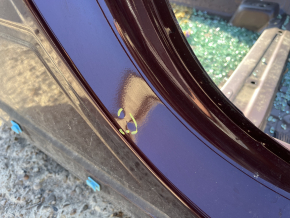 The central right body pillar of the Kia Optima 16-20 on the body, the butt