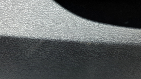 Front left door trim card BMW X3 F25 11-17 black, insert leather elfenbein-weiss with red stitching, insert under the wood, in need of cleaning, scratches