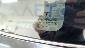 Tesla Model X 22-25 rear right window, black gloss, sand on molding